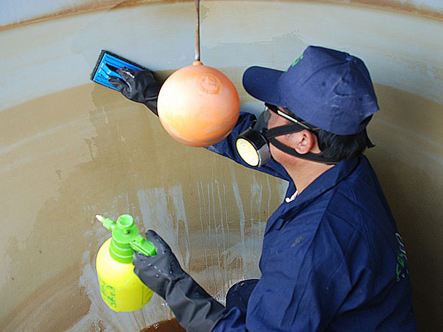 Desinfección de tanques de agua